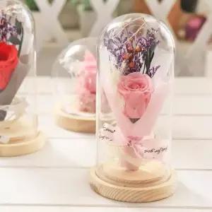 LED 꽃 무드등 (소) 핑크 인테리어 조명 집들이 선물