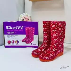 듀플렉스 플라워 여성 장화 245MM 농사 방수 작업 논슬립 식당 작업화