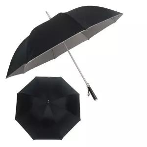 [셀러에이드]블랙 무지 스프링 장우산 인쇄가능 판촉물 답례품