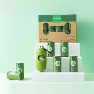 [셀러에이드]반려동물 배변봉투 8롤(120매)+디스펜서(그린)