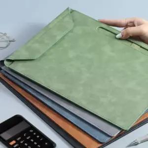 [문구/오피스] A4 서류 노트 가죽 클립보드 펜홀더 자석 결재 파일판