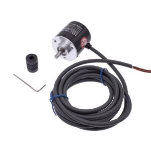 호환 E6B2CWZ6C 로터리 엔코더 10 20 30 40 50 60 1024 1200P/R 5-24V DC NPN 출력 스위치(2m 라인 포함)