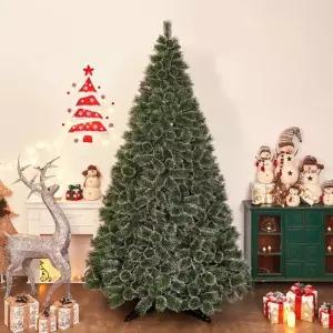 300cm 대형 뉴리얼 솔잎 눈꽃 트리(AB)(사-13 완제 대신) (65184) 크리스마스 성탄절 용품 홈파티 겨울인테