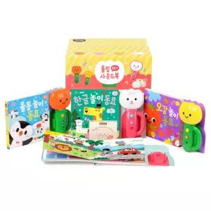 스마트베어 튤립 사운드북 한글이 3종 세트 한글동요 오감 율동 멜로디완구