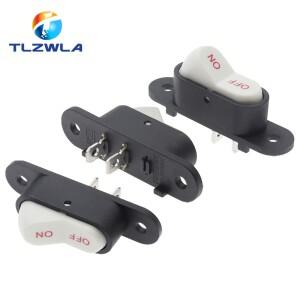 호환 KCD1 로커 스위치  AC 2 핀 OFF/ON 전기 밥솥 프라이팬용  6A  250V  10A  5 개