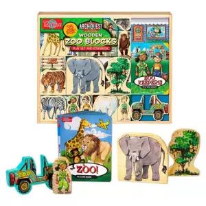 티슈어 자석블록 우든 동물원 블록 (tss2076)