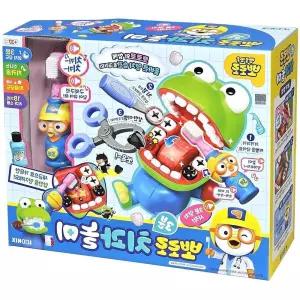 어린이 뽀로로 3분 치과놀이 병원 장난감 완구 놀이세트 아기 의사가운 청진기 약국