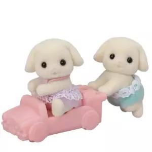 실바니안 패밀리 플로라 토끼 쌍둥이 인형 피규어 장난감어 미니어 규어 어처 캐릭터어 안집 여아선물