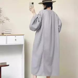 원피스 여사친 롱 빈티지 펀칭 소매 레이스 프렌치 벌룬 라운드 원픽1