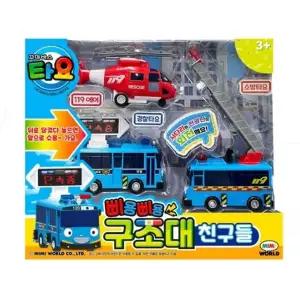 풀백 미니카 꼬마버스 타요 삐용삐용 구조대친구들장난감 작동완구