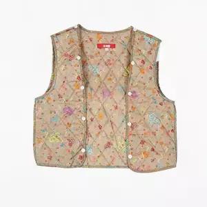 교복몰 베이지 패턴 내피 (대진여고) 교복자켓 교복 FVZ9+4xzs