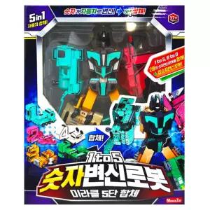 1 to 5 숫자변신 로봇완구 5단합체 5단 남자아기선물 어린이선물