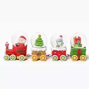 크리스마스 미니 스노우볼 워터볼 단품 (기차4종)볼 소품 성탄절장식 인테리어소 장식소 집들이선물 개업
