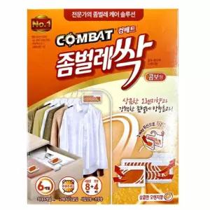 컴배트 좀벌레싹 옷장용방충제 오렌지향 콤보 12개입 방향제 이불장 서랍 냄새제거제
