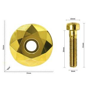 호환 자전거 헤드셋 캡 번트 블루 MTB 로드 바이크 스템 탑 커버 (28.6mm 포크 튜브용 나사 포함) 사이클링