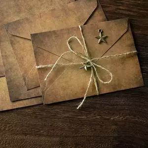 [셀러에이드]s456 레트로 감성 나뭇잎 편지지 봉투 세트 9022C