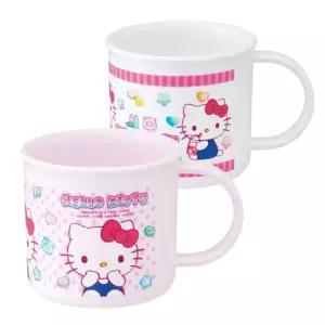 헬로키티 마슈구미 핸들컵 200ml 2P 세트 손잡이잔 물컵 음료 주스 주스잔 쥬스