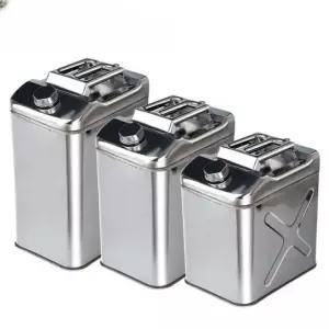 연료통 스텐 기름통 주유통 차박 캠핑 용품 휴대용 말통 용기 스테인레스 수직형 사각
