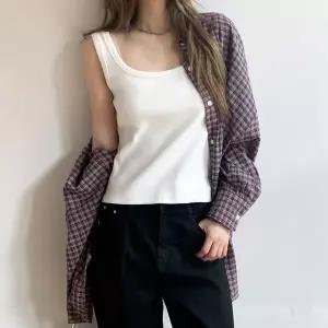 [하프클럽/]여자 기본 골지 코튼 레이어드 나시