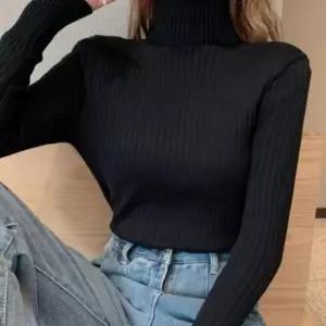 [의류] 여성 골지 목폴라 터틀넥 가을 니트 스웨터 티셔츠