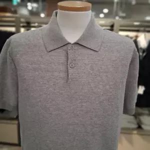 트레몰로 HC10 26  여름 니트 티셔츠 세정 트레몰로 폴로넥 배색형 니트 카라티셔츠 T