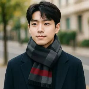 엠제이 체크 머플러 CB-1 넥워머 목도리 겨울 방한