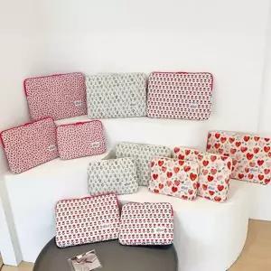 [셀러에이드]스프링 플라워 패드 파우치 태블릿 가방 보호 쿠션 신