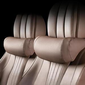 가죽 자동차 목 지지대 베개, PP 코튼 좌석 머리 받침 쿠션, S 클래스 디자인, 범용 헤드 보호대 커버, 인