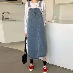 스커트 치마 멜빵 원피스 데님 언발란스 점프수트 청원피스