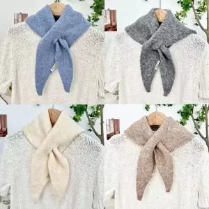 [셀러에이드]여성 삼각 가오리 니트 머플러 목도리 여자 겨울 방한