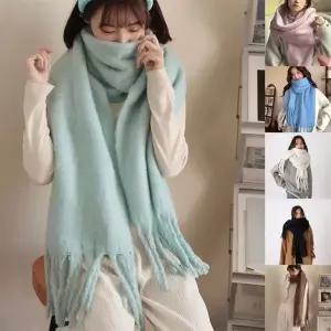 [셀러에이드]라떼 무지 머플러 긴목도리 롱 목도리 겨울 넥워머 여