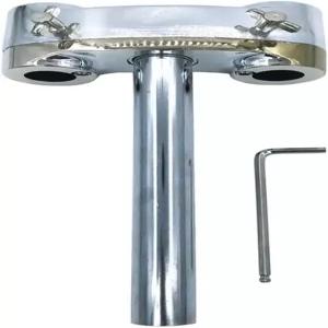 TUOREN 더블 톰 스탠드 부착물 드럼 마운트 홀더 0.86인치 장착 구멍 0.98인치 직경 포스트 세트 하드웨어