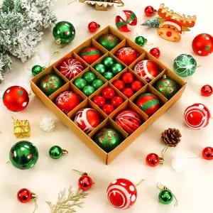 크리스마스 오너먼트 인테리어 장식 세트 44종 트리 트리품 소품 장식품 인형 용품 성탄용품