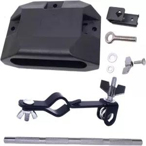 투오렌 잼 블록 플라스틱 타악기 카우벨 장착 브래킷 막대 포함 세트 라틴 드럼 마운트 키트 액세서리