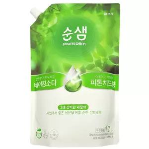 깔끔 기름기세정 상쾌 시원 피톤치드향 주방세제 1.2L제 리필세세 세정제 주방제 설거지 설겆이 과일 식기