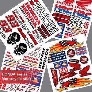 오토바이 차체 장식 HRC 혼다 호환 레이싱 I Love My Honda 데칼 스쿠터 헬멧 연료 탱크 테일 박스 휠 반사