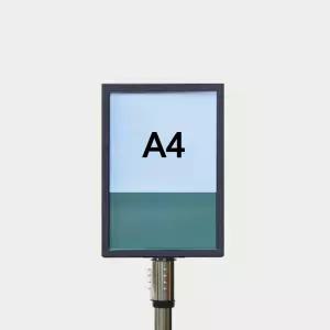 차단봉용 자석 양면 사인안내판 A4 삽입식 스틸 단바 포스터 극장 전시회 행사 POP 표지