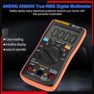 ANENG AN8008 True RMS 디지털 멀티미터 AC DC 전압 전류계 옴 미터 볼트