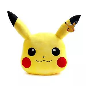 포켓몬스터 XY 피카츄 얼굴 인형 쿠션 40cm 캐릭터 봉제 선물용 크리스마스 예쁜 뽑기 뽑기용