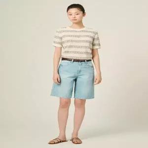 [빈폴레이디스]A라인 데님 쇼트 팬츠 스카이블루 (BF5425C05Q) .