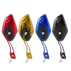 M8M10 오토바이 스쿠터 알루미늄 합금 불꽃 패턴 측면 후방 거울용 8mm 1쌍