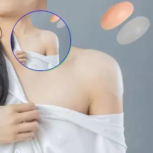 쌍문상회 2컬러 간편 부착 어깨 보정효과 실리콘 뽕패드