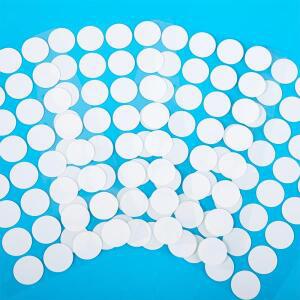 합성 멸균 메쉬 필터 종이 스티커, 버섯 재배용 소수성 통기성 멤브레인, 넓은 마우스, 시트 당 32 개, 20m