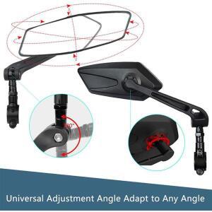 LED 집열판각 자전거 후방 거울 - 360 ° 조절 가능, 전기 스쿠터, 오토바이 및 산악 적합