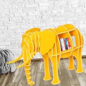 옐로우 선반책장 오픈형 우드 수납장책꽂이 조립식 만들기 디자인