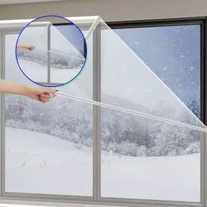 쌍문상회 외풍차단 찍찍이 창문 방풍비닐 120X120 문틈바람막이