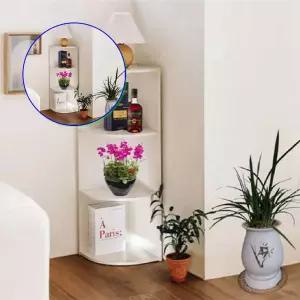 쌍문상회 조립식선반 수납장 5470 깨깔코너장식장3단