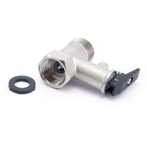 안전 밸브 Inox 압력 릴리프 보일러 가스 실린더 용 감압 1/2 인치 나사 황동 조절 가능