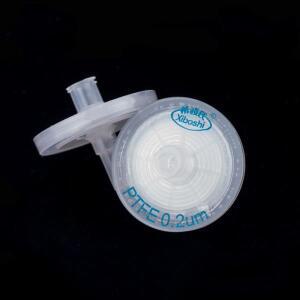 소수성 PTFE 멤브레인 일회용 에어 필터, 용제 미립자 여과용, 25mm 0.2, 0.45um, 10 개/로트