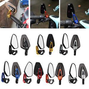 오토바이 알루미늄 바 엔드 사이드 백미러, 범용 자전거 핸들 바, 혼다 호환용 7/8 인치, 22mm, 1 쌍